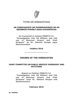 Shannon Report - Houses of the Oireachtas