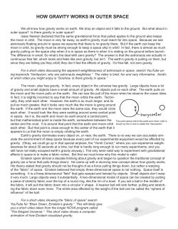 How gravity works&ndash; a fairly intensive hands-on lab