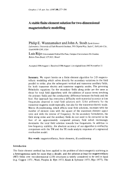 A stable finite element solution for two