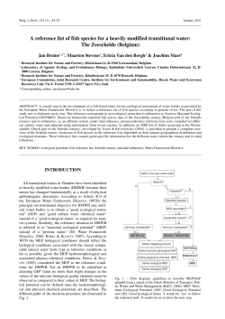 A reference list of fish species for a heavily modified transitional water