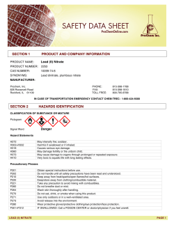 SECTION 1 PRODUCT AND COMPANY INFORMATION SECTION 2