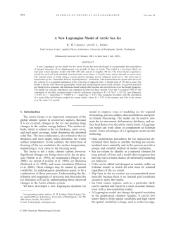 A New Lagrangian Model of Arctic Sea Ice