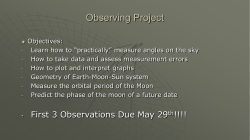 4 Observing Project