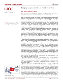 Imaging enzyme kinetics at atomic resolution
