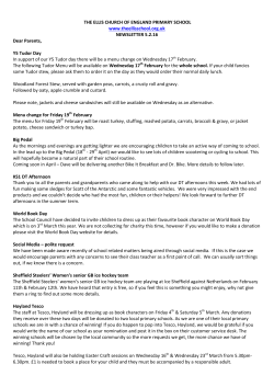 THE ELLIS CHURCH OF ENGLAND PRIMARY SCHOOL