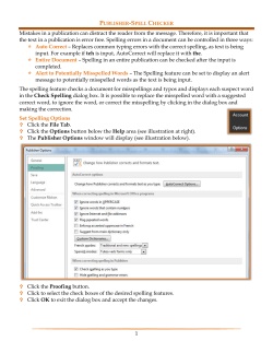Spell Checker - Information Technology Home