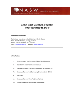 Social Work Licensure In Illinois What You Need To Know