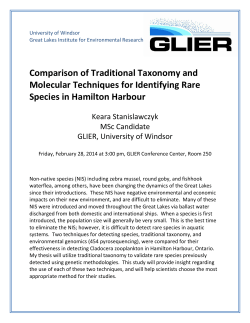 Comparison of Traditional Taxonomy and Molecular Techniques for