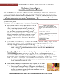 Guide to Common Injuries - mit-pe