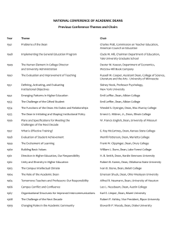 NCAD Conference Themes - University of Central Arkansas