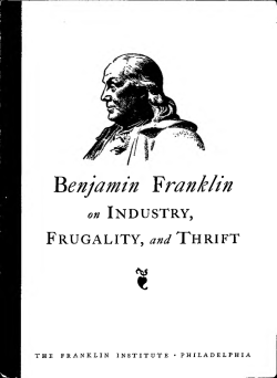 benjamin franklin - Institute for American Values