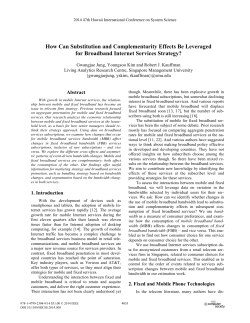 How Can Substitution and Complementarity Effects Be Leveraged