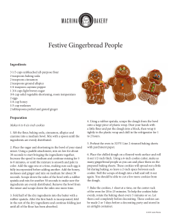MACRINA BAKERY Festive Gingerbread People