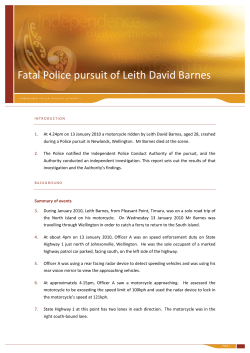 Fatal Police pursuit of Leith David Barnes