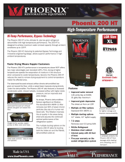 Phoenix 200 HT - Phoenix Restoration Equipment