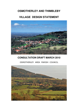 osmotherley and thimbleby village design statement