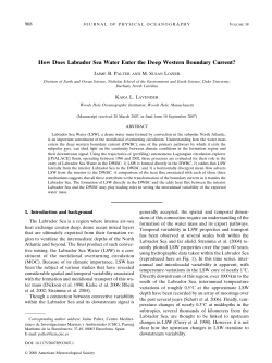 How Does Labrador Sea Water Enter the Deep Western