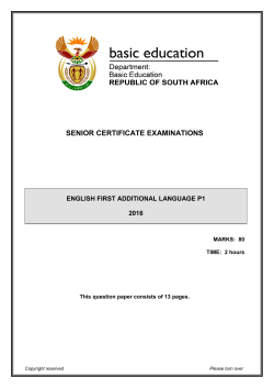 senior certificate examinations graad 12