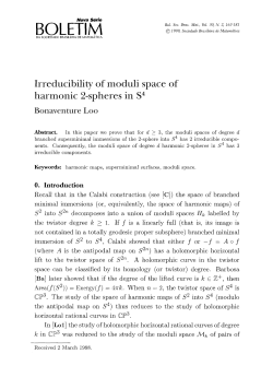 Irreducibility of moduli space of harmonic 2-spheres in S