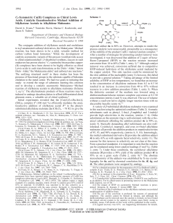C2-Symmetric Cu(II) Complexes as Chiral Lewis