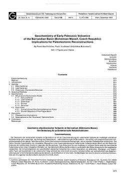 Geochemistry of Early Paleozoic Volcanics of the