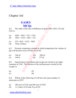 3RD Chapter GASES-MCQs