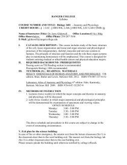BIOL 2401 - Ranger College