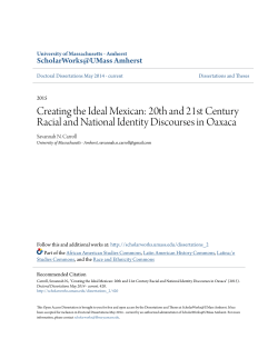 Creating the Ideal Mexican: 20th and 21st Century Racial and