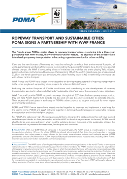 poma signs a partnership with wwf france