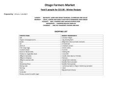 Here`s the link - Otago Farmers Market