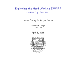 Exploiting the Hard-Working DWARF