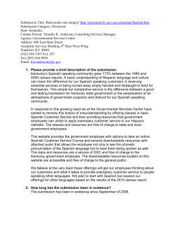 Submission Title: Bienvenido mis amigos! http://personnel.ky.gov