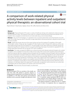 A comparison of work-related physical activity