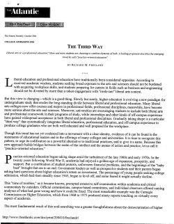 the third way - DigitalCommons@UNO