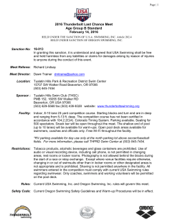 2016 Thunderbolt Last Chance Meet Information