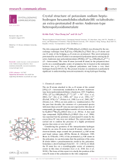 Crystal structure of potassium sodium heptahydrogen