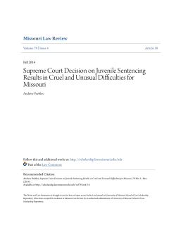 Supreme Court Decision on Juvenile Sentencing Results in Cruel