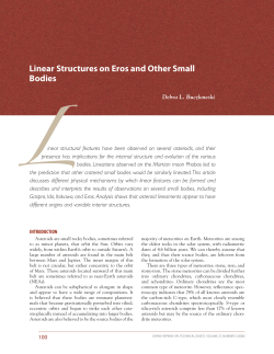 LLinear Structures on Eros and Other Small Bodies