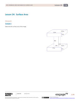 Grade 7 Mathematics Module 6, Topic D, Lesson 24