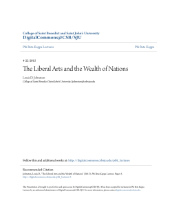 The Liberal Arts and the Wealth of Nations