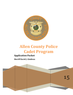 Allen County Police Cadet Program
