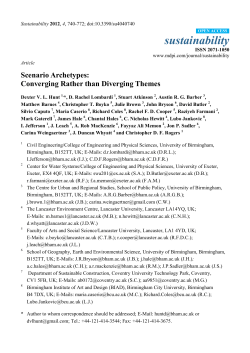 Scenario Archetypes: Converging Rather than Diverging Themes
