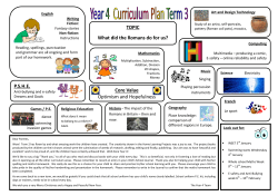 Core Value Optimism and Hopefulness TOPIC What did the Romans