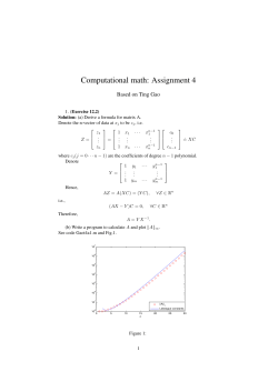 Computational math: Assignment 4