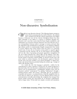 Non-discursive Symbolization