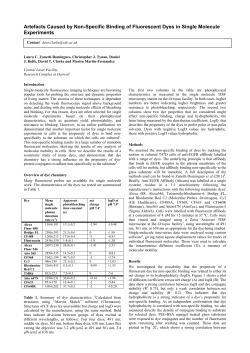 Artefacts Caused by Non-Specific Binding of Fluorescent Dyes in
