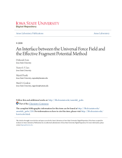 An Interface between the Universal Force Field and the Effective