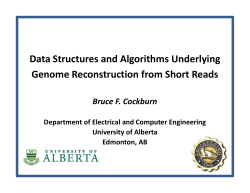 Data Structures and Algorithms Underlying Genome Reconstruction