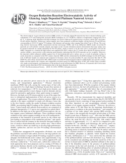 Oxygen Reduction Reaction Electrocatalytic Activity of