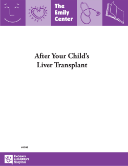 After Your Child`s Liver Transplant #1395
